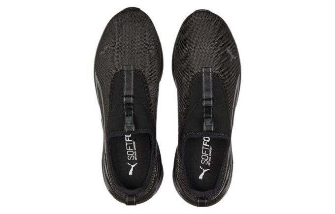 Zapatillas deportivas sin cordones «Black Dark Shadow» para todo el día