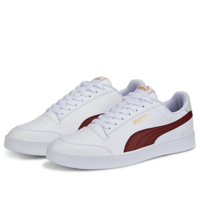 Zapatillas Shuffle «Blanco Burdeos»