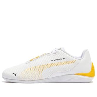 Zapatos de conducción Porsche Legacy Drift Cat Decima «Blanco y amarillo»