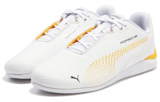 Zapatos de conducción Porsche Legacy Drift Cat Decima «Blanco y amarillo»