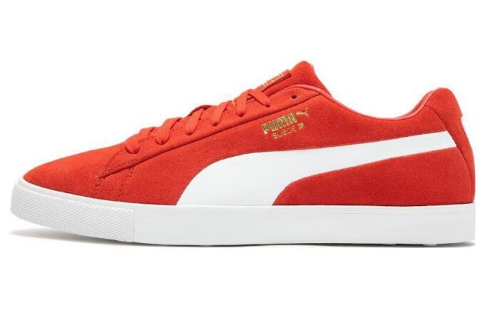 Zapatos de golf Fusion Suede For All Time LE «Rojo y blanco»