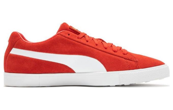 Zapatos de golf Fusion Suede For All Time LE «Rojo y blanco»