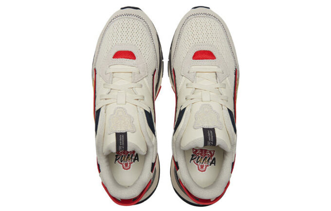 Zapatos Deportivos Casuales «Crema Negro Rojo»