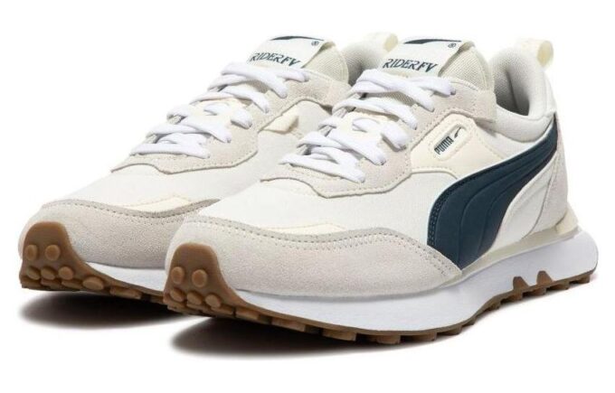 Zapatos Rider FV «Blanco Beige Negro»